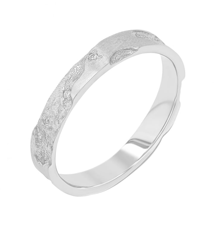 Snubní prsteny s ručně rytým povrchem Cley 156443