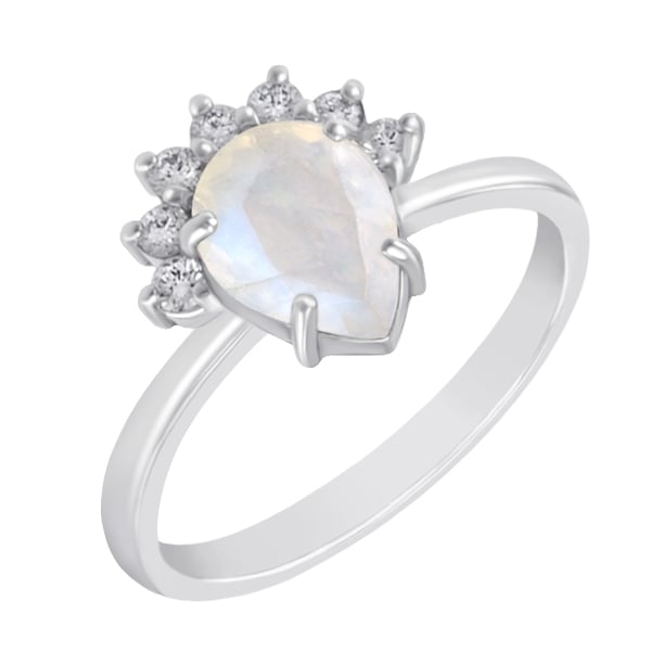 Zásnubní prsten s měsíčním kamenem