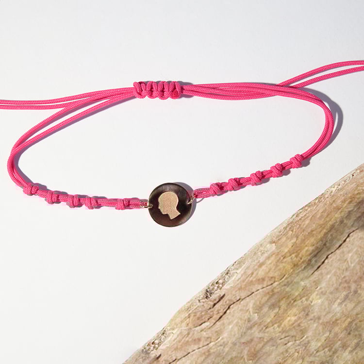 Šňůrkový náramek s diskem Nové Háro 112329