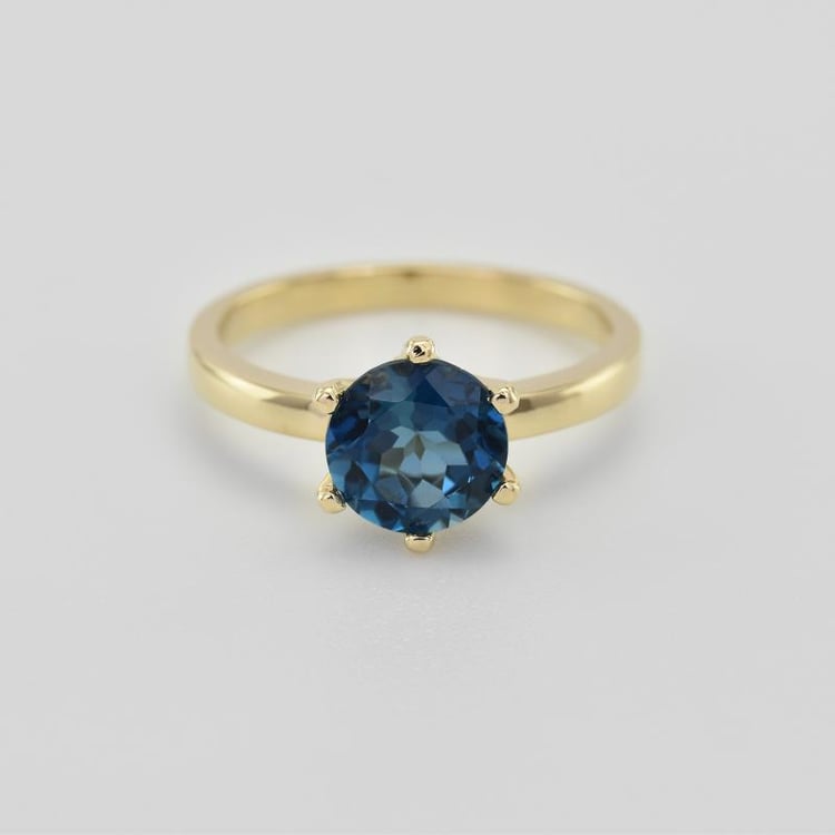 Zlatý prsten s topazem 30571