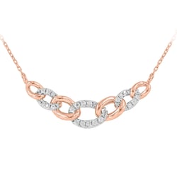 Zlatý proplétaný náhrdelník s přírodními diamanty Purnima