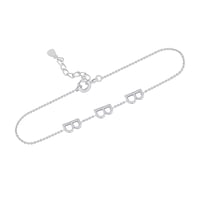 Stříbrný náramek se 3 písmenky podle vaší volby Annika