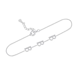 Stříbrný náramek se 3 písmenky podle vaší volby Annika