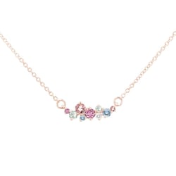 Cluster náhrdelník s drahokamy Kianna