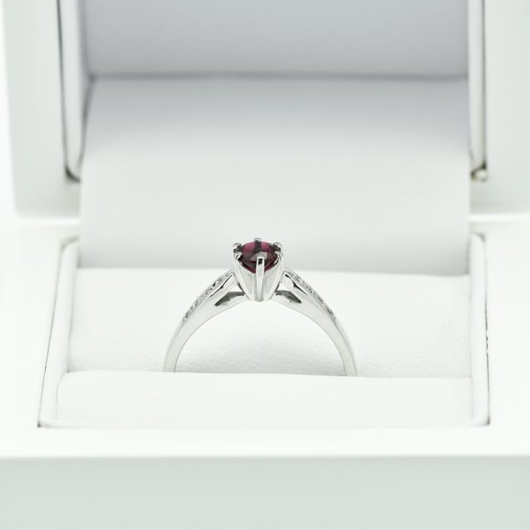 Zlatý turmalinový prsten s diamanty 15664