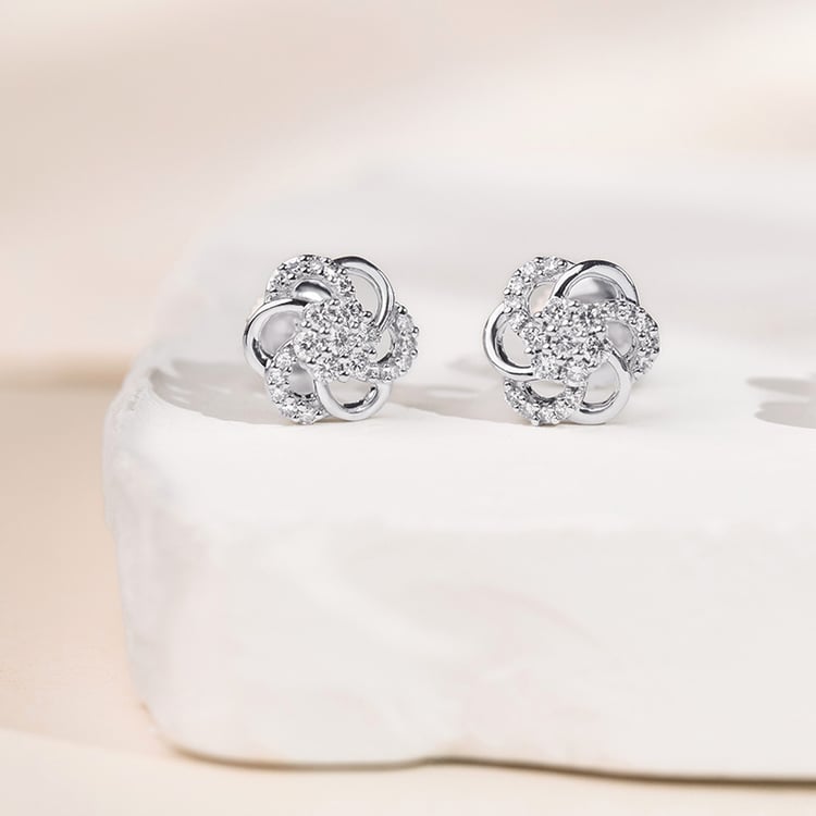 Diamantové náušnice ve tvaru květů Belisario 154082