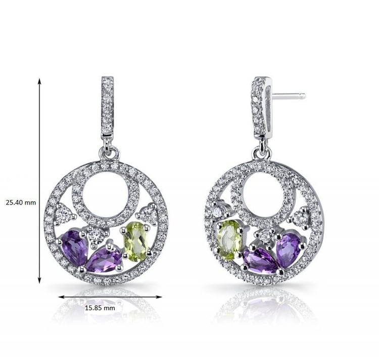 Stříbrné náušnice 10888