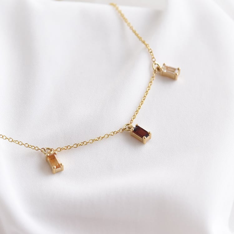 Zlatý náramek s drahokamy 90241