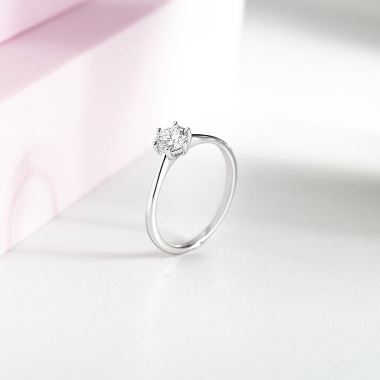 Zlatý zásnubní prsten s 0.50ct IGI certifikovaným lab-grown diamantem Vanani 151627