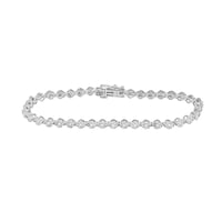 Stříbrný náramek s třpytivými diamanty Jago