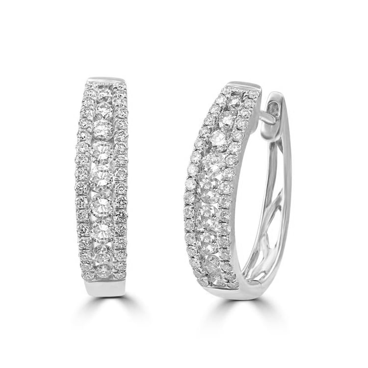 Zlaté náušnice s diamanty 78383