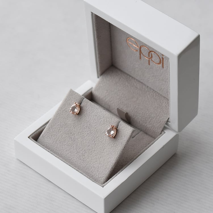 Náušnice s pear morganity 73157