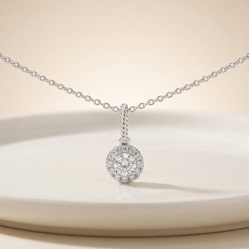 Romantický přívěsek s lab-grown diamanty Danny