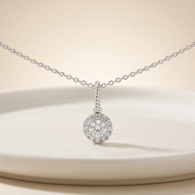Romantický přívěsek s lab-grown diamanty Danny 171443