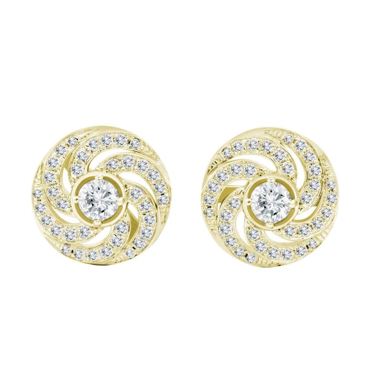 Náušnice ze žlutého zlata 25189