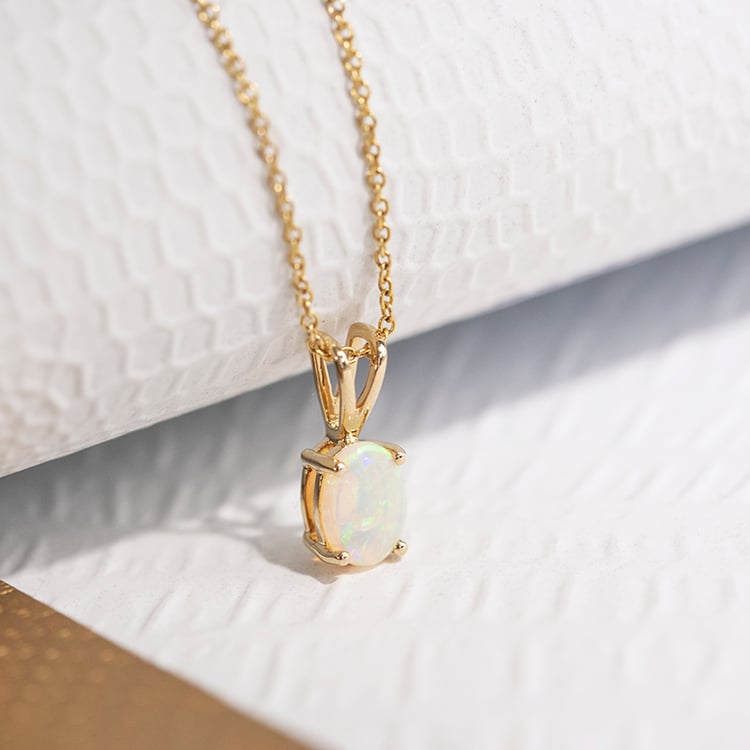 Přívěsek s oválným opálem Elleanor 110328