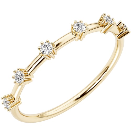 Znamenitý prsten s lab-grown diamanty Charmie