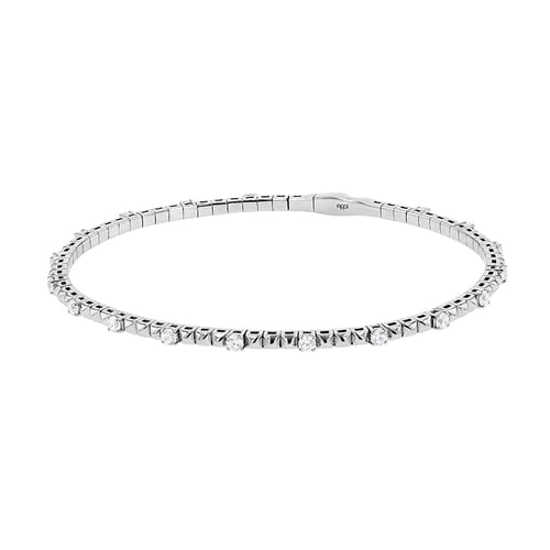 Zlatý flexi náramek s lab-grown diamanty Curtis