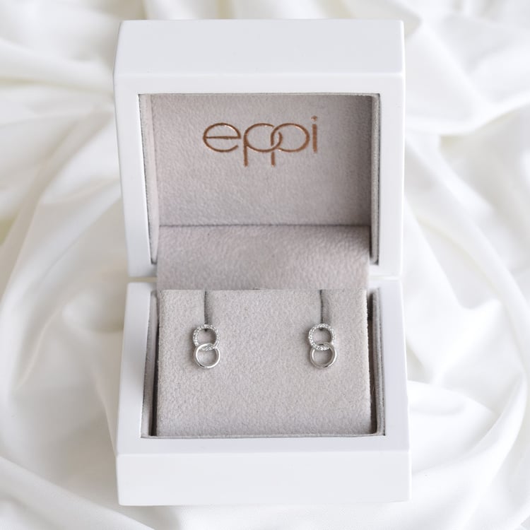 Diamantové náušnice ze zlata 85265