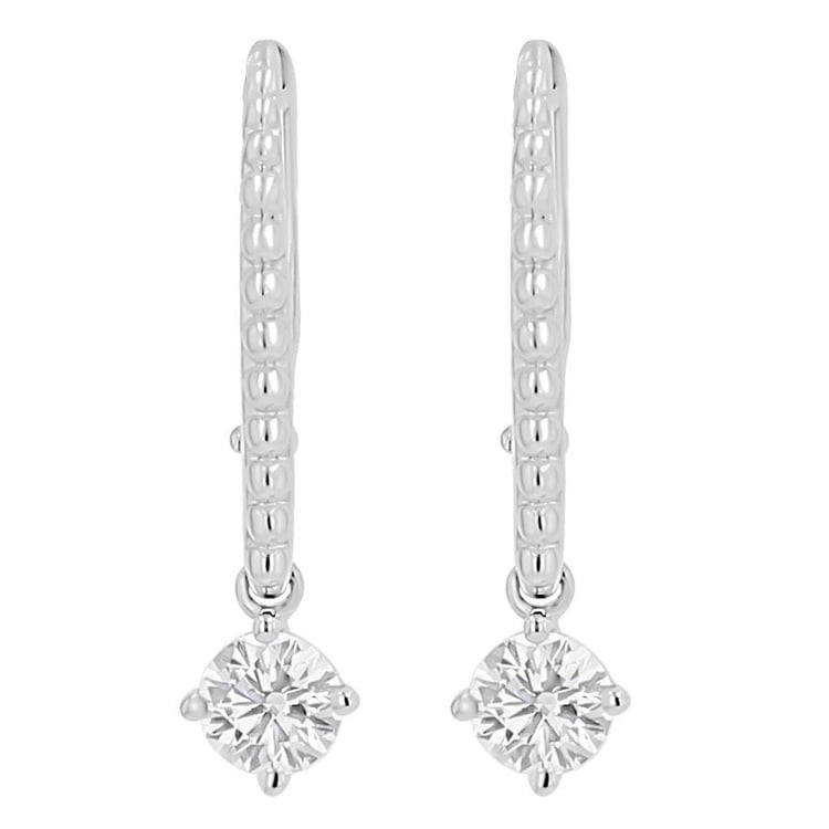 Stříbrné náušnice s 0.25ct lab-grown diamantem Fana 171315