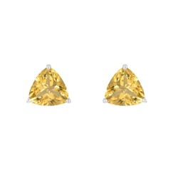 Stříbrné náušnice s citríny Nellie