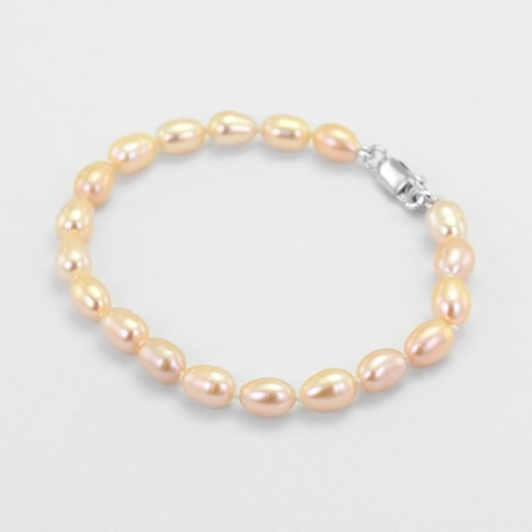 Náramek s broskvovými perlami 50918