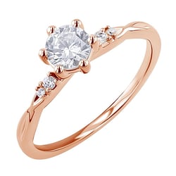 Zásnubní prsten s lab-grown diamanty Mileva