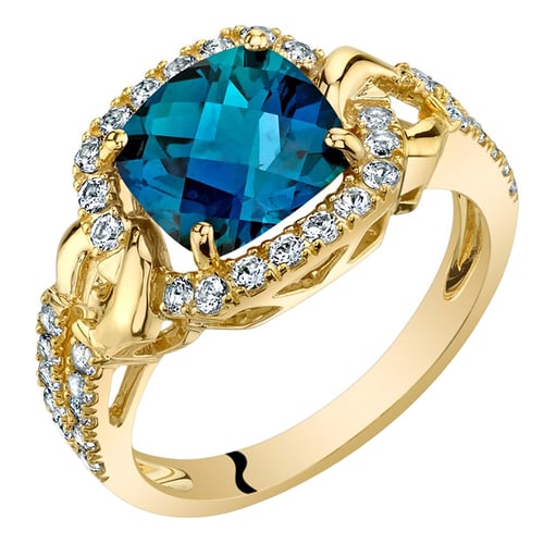 Prsten s alexandritem a lab-grown diamanty Odran