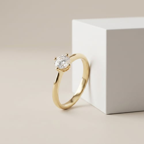 Zásnubní prsten s 0.62ct GIA certifikovaným diamantem Mahiya