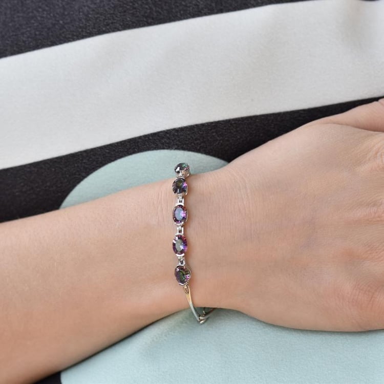Náramek s barevnými drahokamy 18206