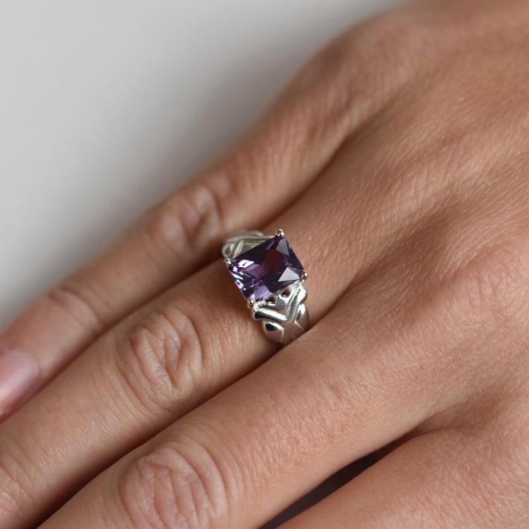 Prsten s alexandritem ze stříbra 84172