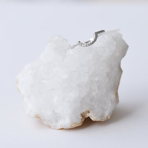 Vykrojený snubní prsten plný diamantů Tessie