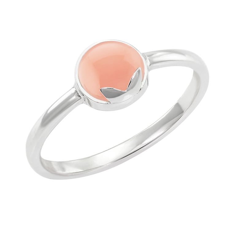 Zlatý prsten s cabochon korálem Crestel