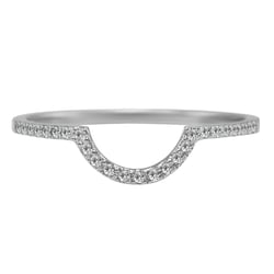 Vykrojený snubní prsten plný diamantů Tessie