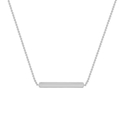 Jemný náhrdelník z platiny Bar