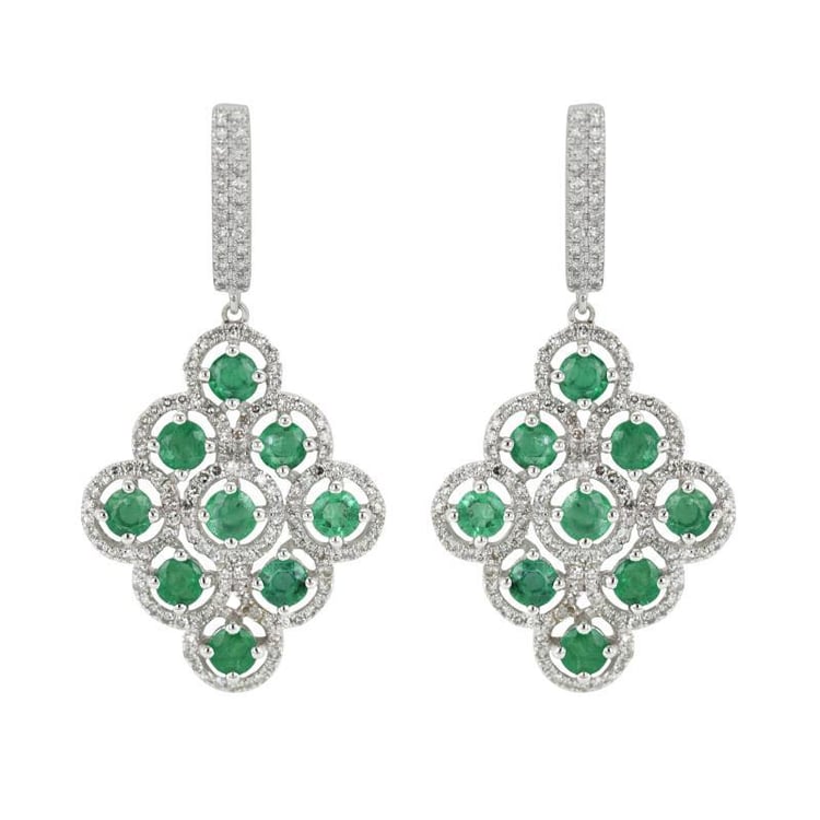 Smaragdové náušnice