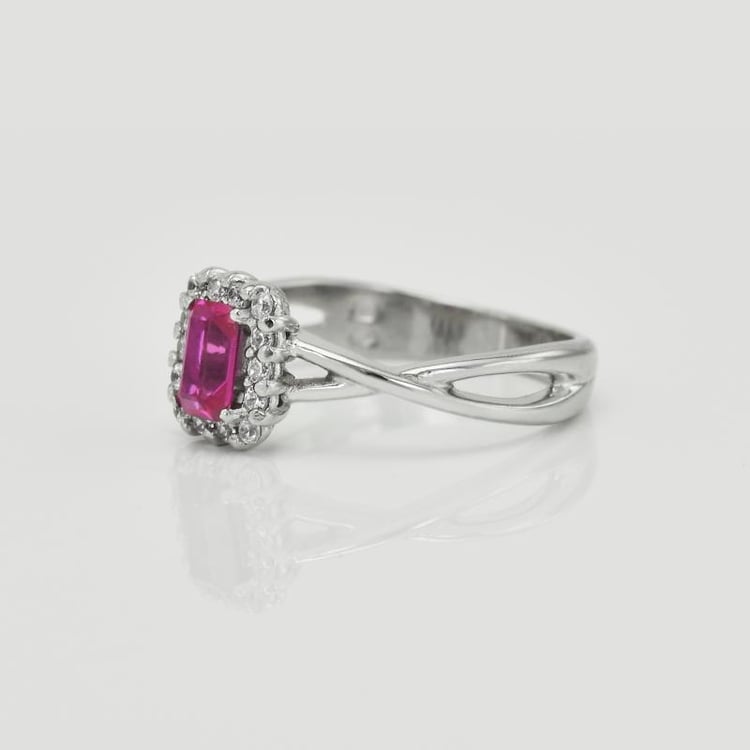 Prsten ze zlata se safírem 17755