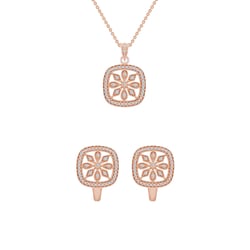 Diamantová květinová sada šperků Lavern