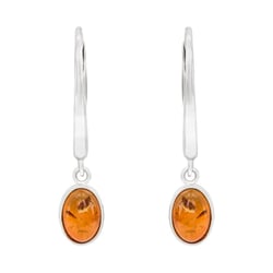 Zlaté náušnice s jantary Patrie