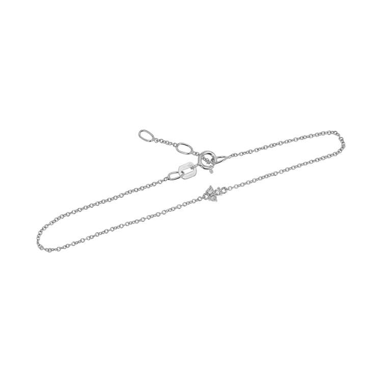 Náramek se třemi lab-grown diamanty Foley 148517