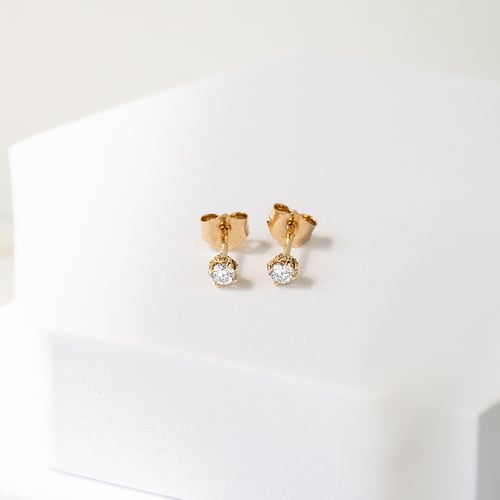 Náušnice s výběrem karátové váhy lab-grown diamantu Sandre