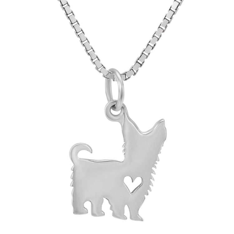 Stříbrný náhrdelník s přívěskem yorkshira