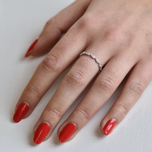 Dámský vintage prsten s diamanty a pánský komfortní prsten Talita