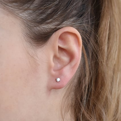 Náušnice s výběrem karátové váhy lab-grown diamantů Christi