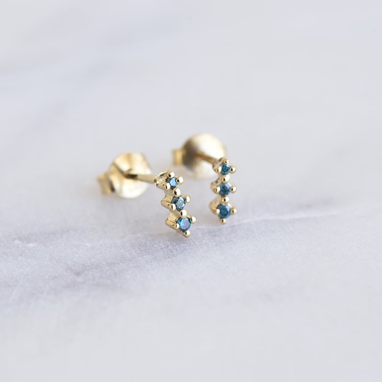 Pozlacené náušnice 86200