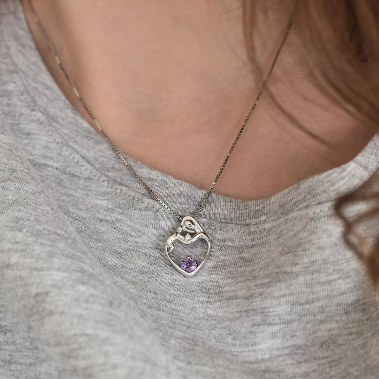 Přívěsek s ametystem 27324