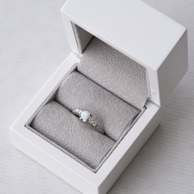 Prsten s opálem a zirkony 73510