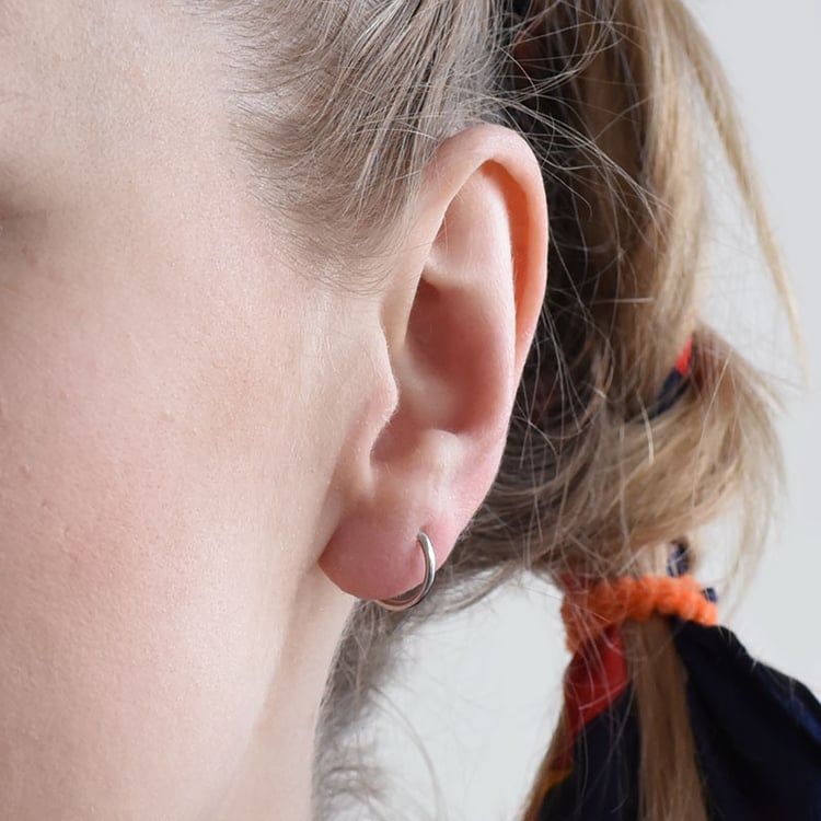 Stříbrné náušnice kruhy 96299