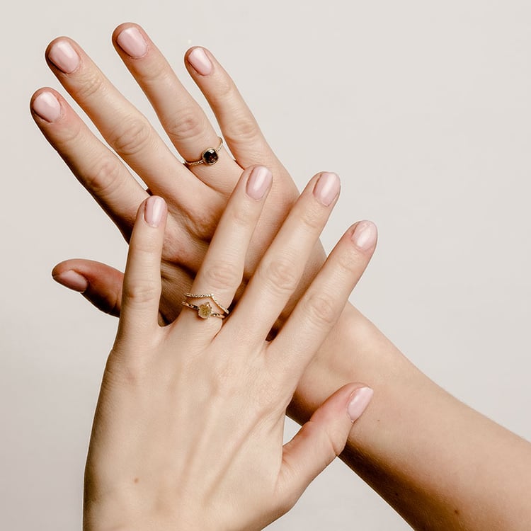 Prsten s emerald salt and pepper diamantem a lab-grown diamanty Adaline 97070