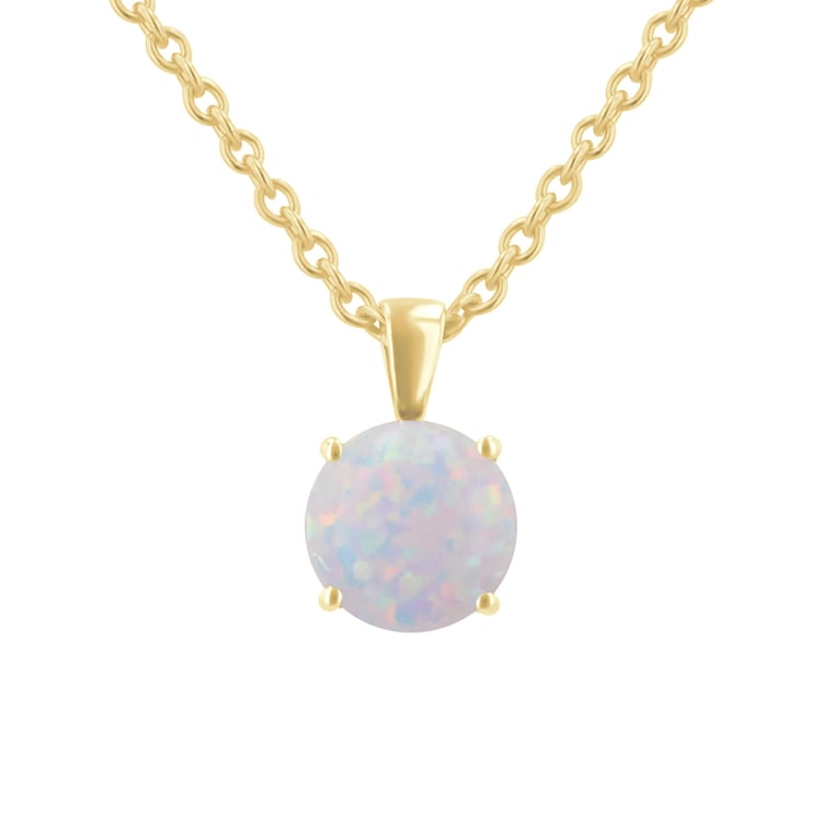Bílý opál ve zlatém přívěsku Icy 114720